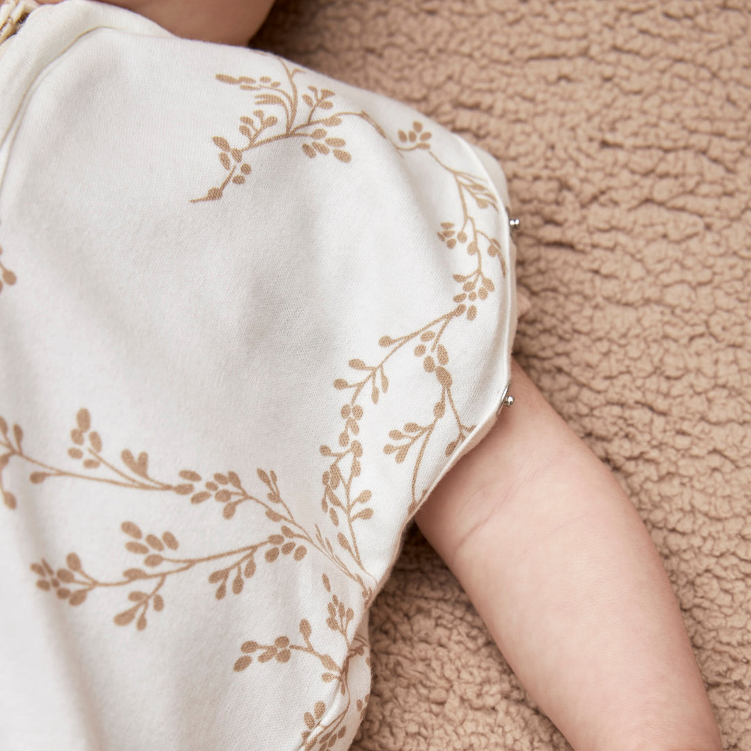 Meyco - Cocoon Sleeping Bag - Sand Branches (70cm) - Mabel & Fox