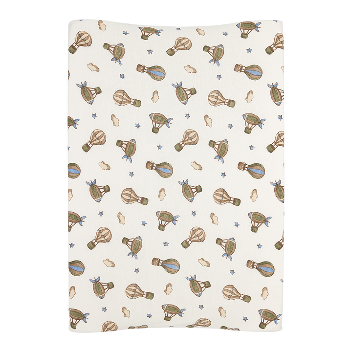 Meyco - Jersey Changing Mat Cover - Air Balloons - Mabel & Fox