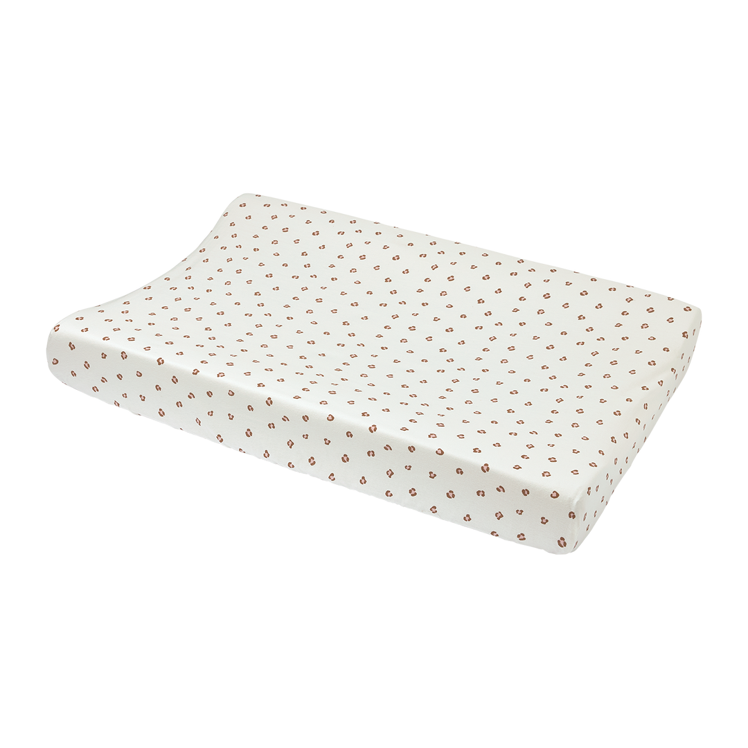 Meyco - Jersey Changing Mat Cover - Mini Panther Soft Pink - Mabel & Fox