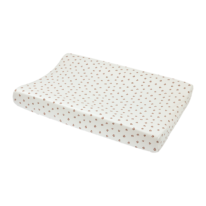Meyco - Jersey Changing Mat Cover - Mini Panther Soft Pink - Mabel & Fox