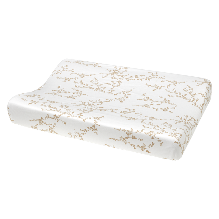 Meyco - Jersey Changing Mat Cover - Sand Branches - Mabel & Fox