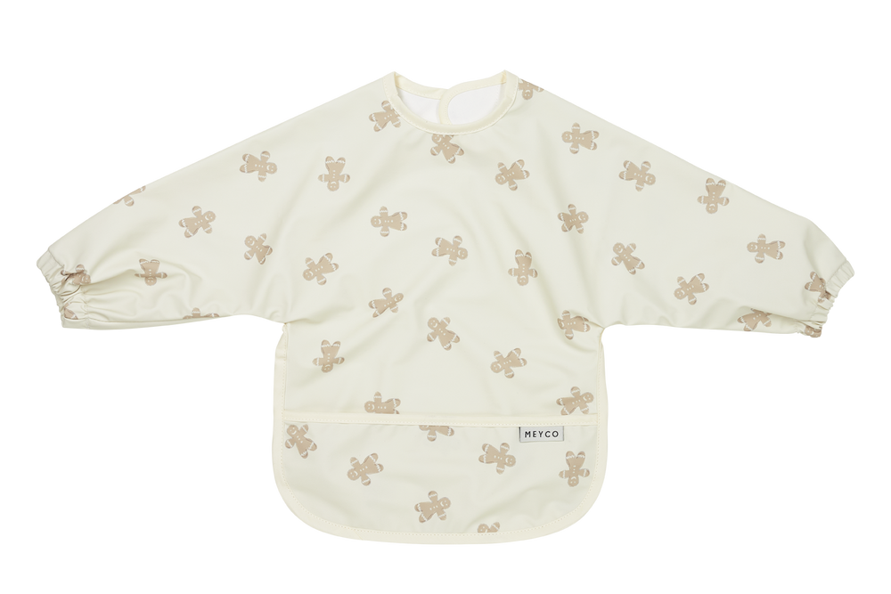 Meyco - Long Sleeved Bib - Gingerbread - Mabel & Fox