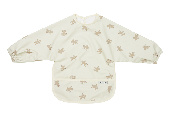 Meyco - Long Sleeved Bib - Gingerbread - Mabel & Fox