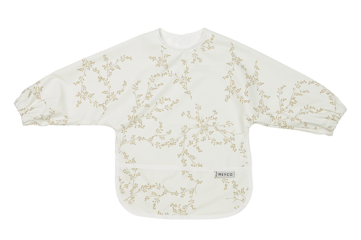 Meyco - Long Sleeved Bib - Soft Branches - Mabel & Fox