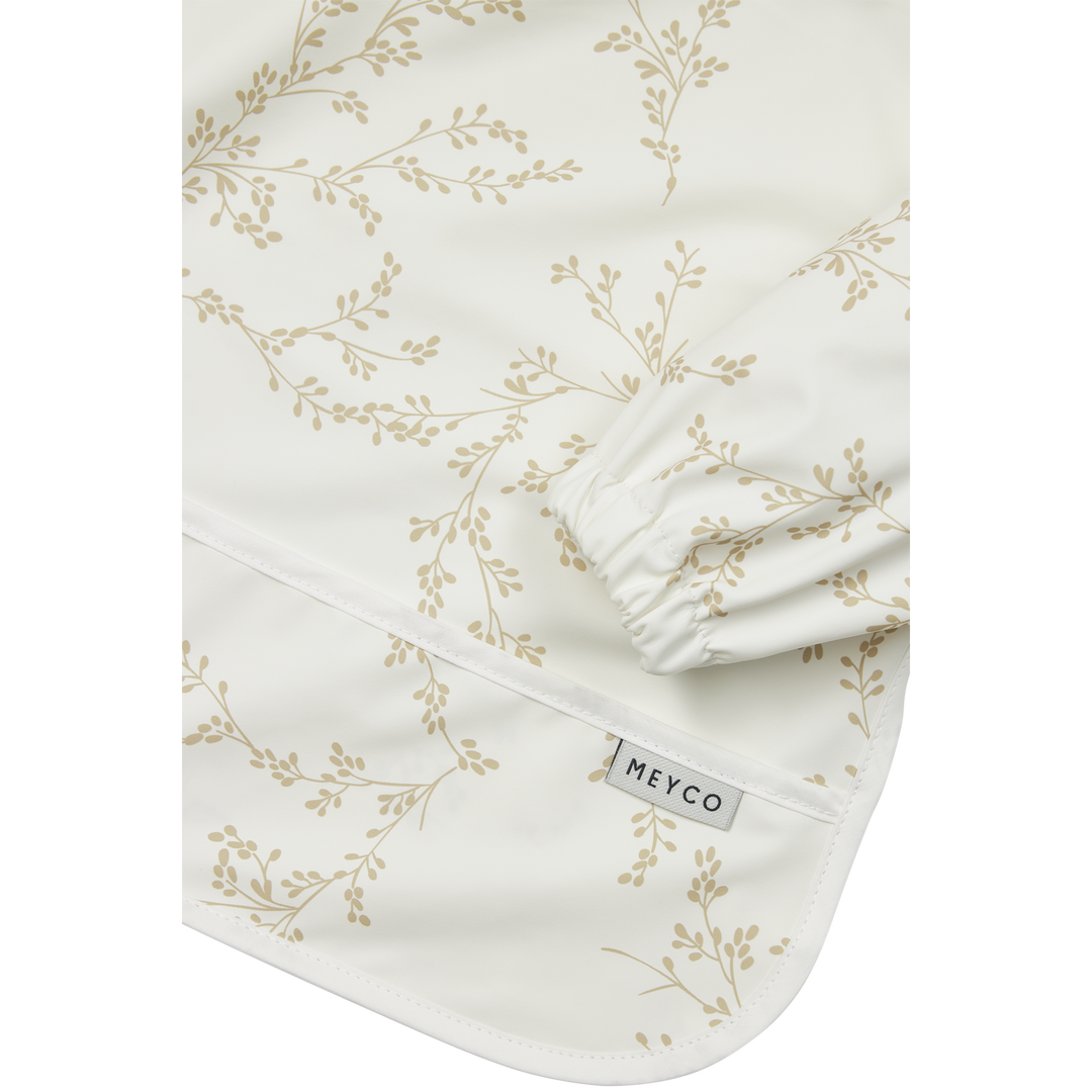 Meyco - Long Sleeved Bib - Soft Branches - Mabel & Fox