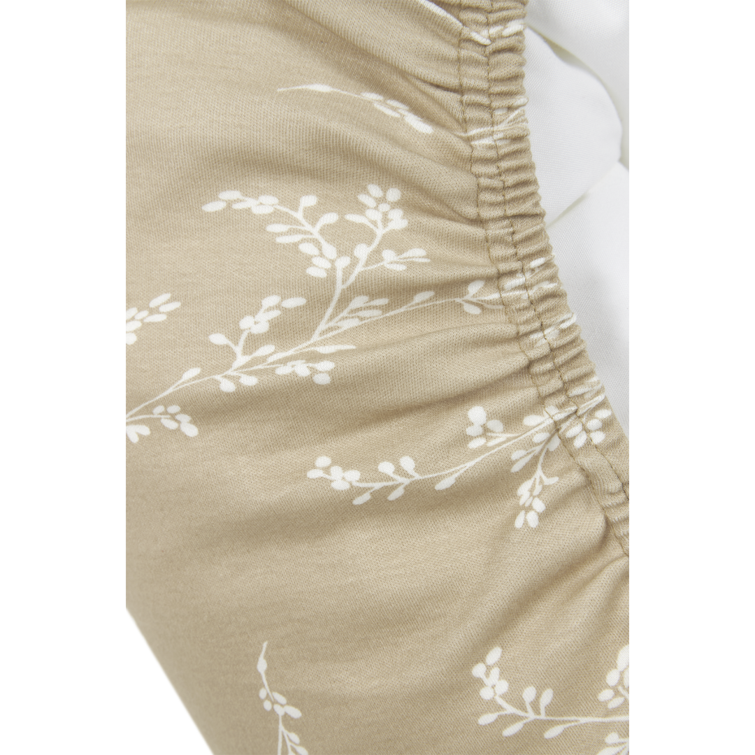 Meyco - Nursing Pillow Relax Cover - Sand Branches - Mabel & Fox