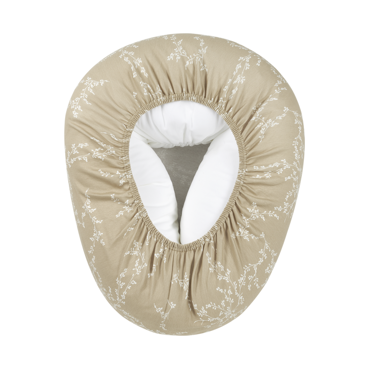 Meyco - Nursing Pillow Relax Cover - Sand Branches - Mabel & Fox