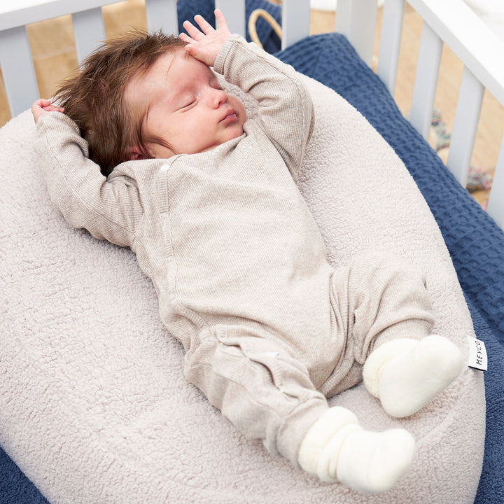 Meyco - Nursing Pillow Relax Cover - Teddy Greige - Mabel & Fox
