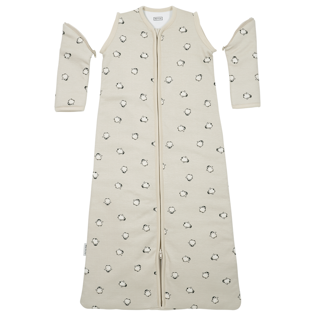 Meyco - Sleeping Bag - Penguin Soft Sand - Mabel & Fox
