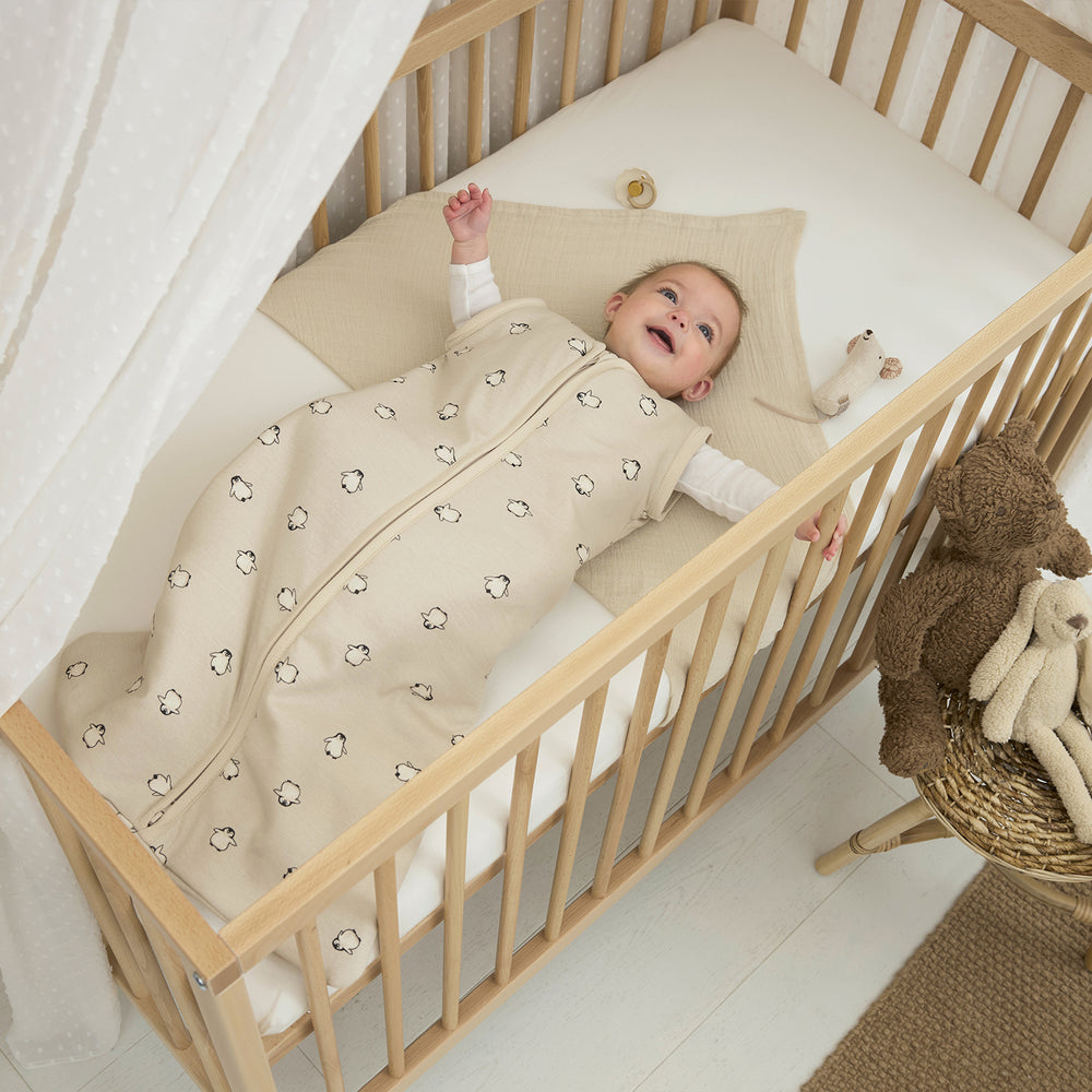 Meyco - Sleeping Bag - Penguin Soft Sand - Mabel & Fox