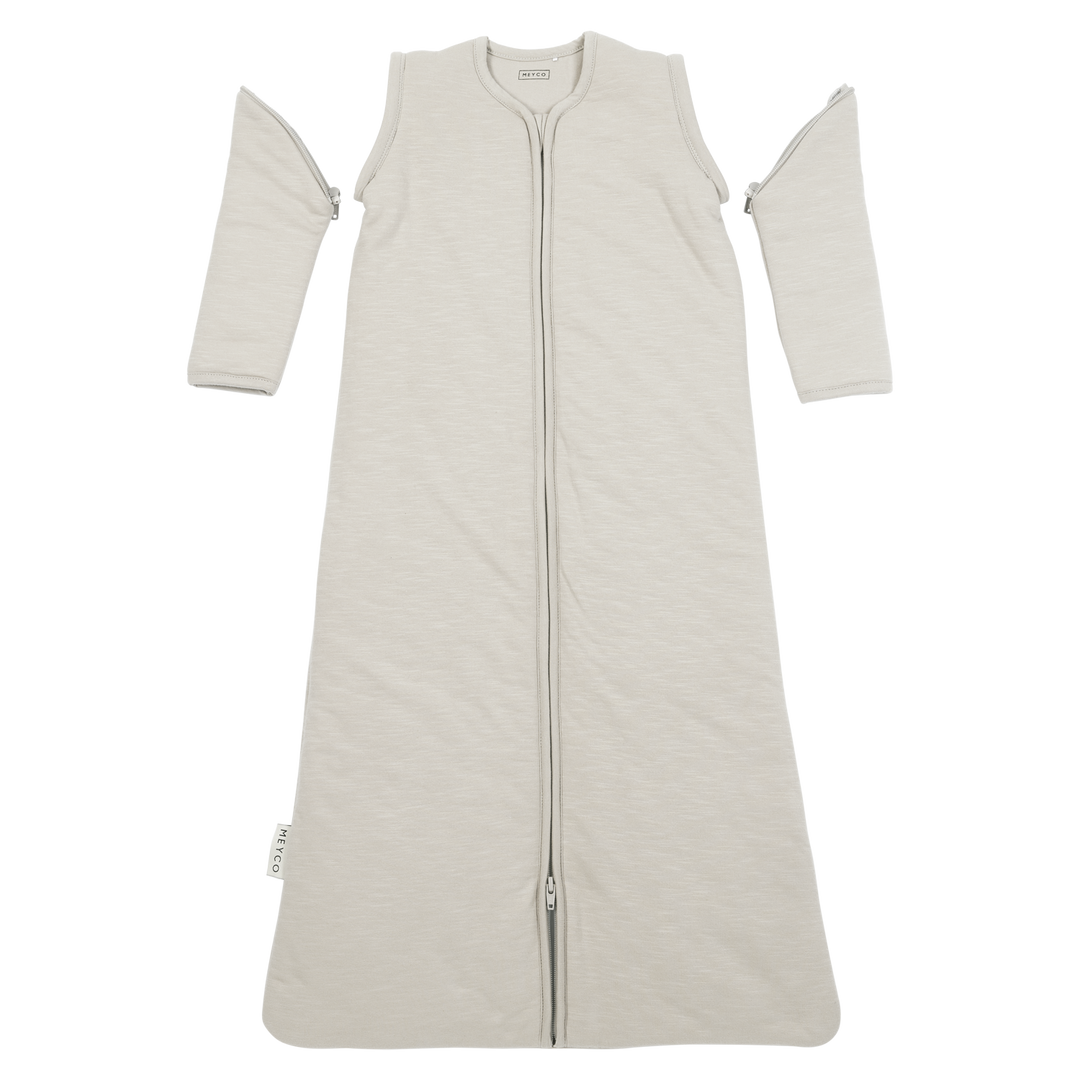 Meyco - Sleeping Bag With Detachable Sleeves - Greige - Mabel & Fox