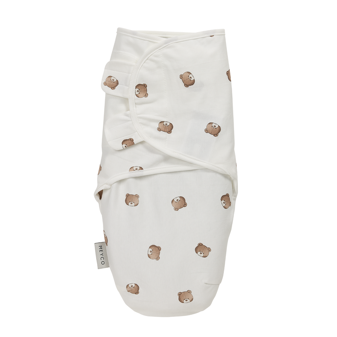Meyco - Swaddle Wrap - Bear (0-3) - Mabel & Fox