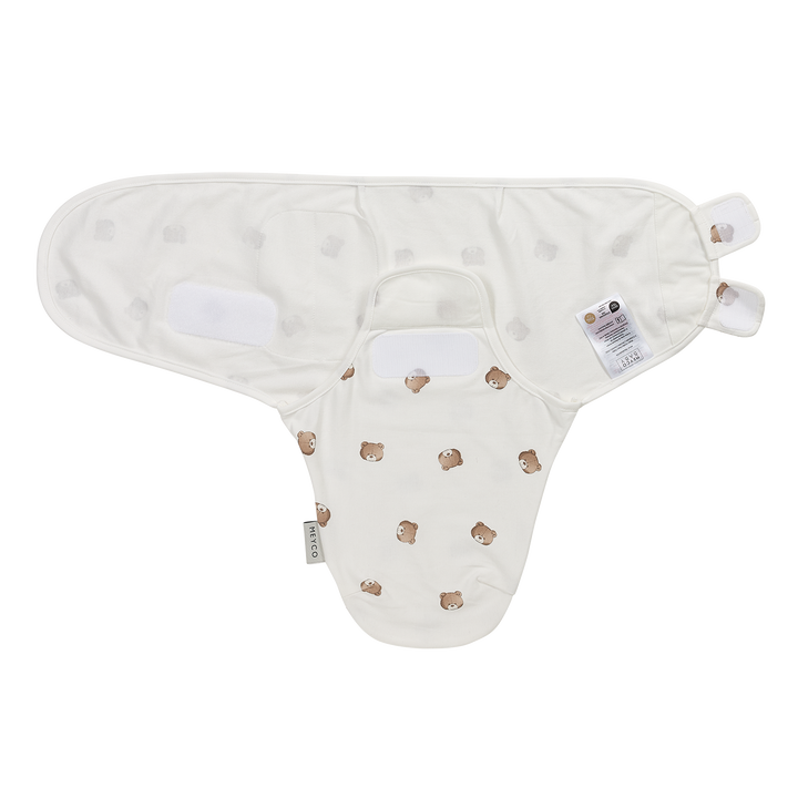Meyco - Swaddle Wrap - Bear (0-3) - Mabel & Fox