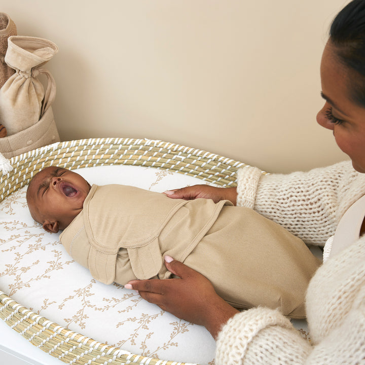 Meyco - Swaddle Wrap - Sand (0-3m) - Mabel & Fox