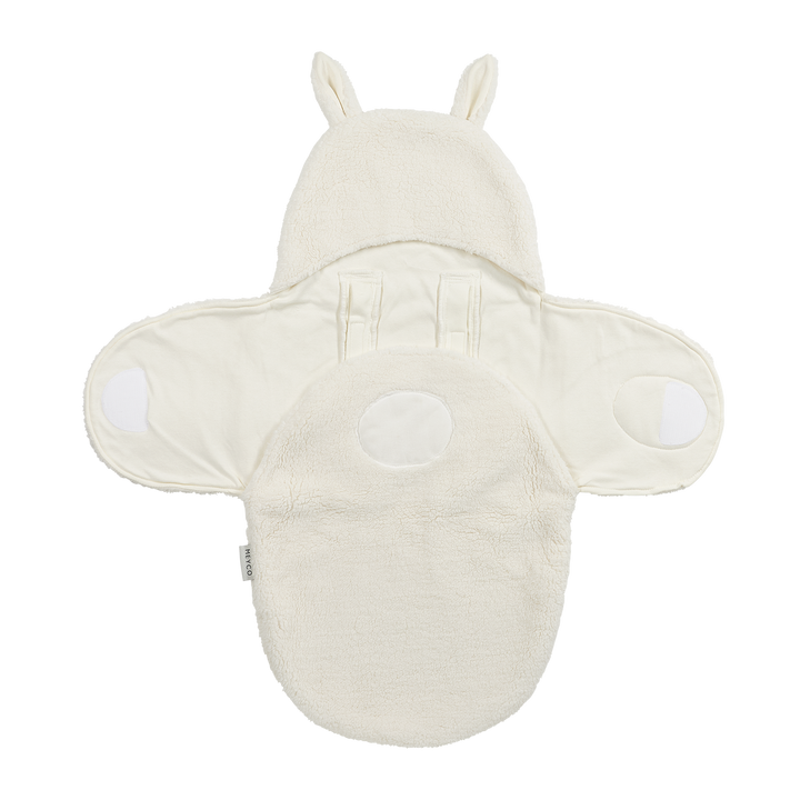 Meyco - Teddy Wrap Blanket - Rabbit Natural - Mabel & Fox