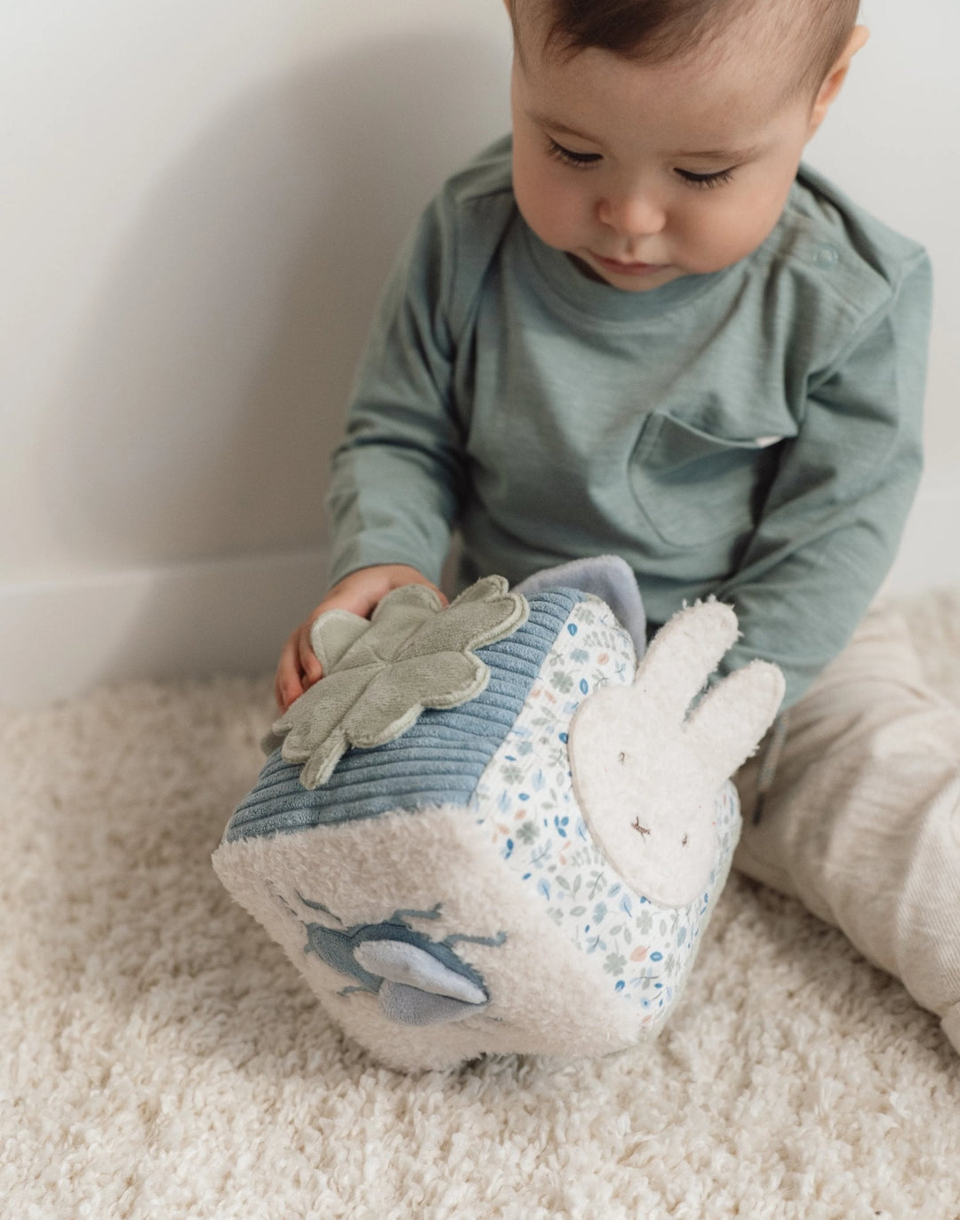 Little Dutch x Miffy - Soft Activity Cube - Lucky Leaves - Mabel & Fox