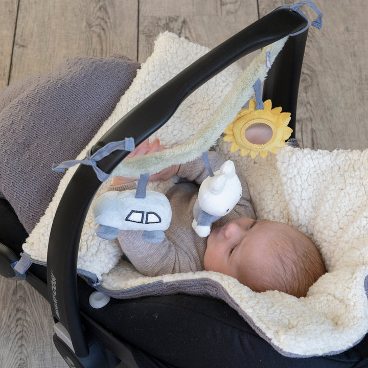 Miffy - Car Seat Toy - Fluffy Blue - Mabel & Fox