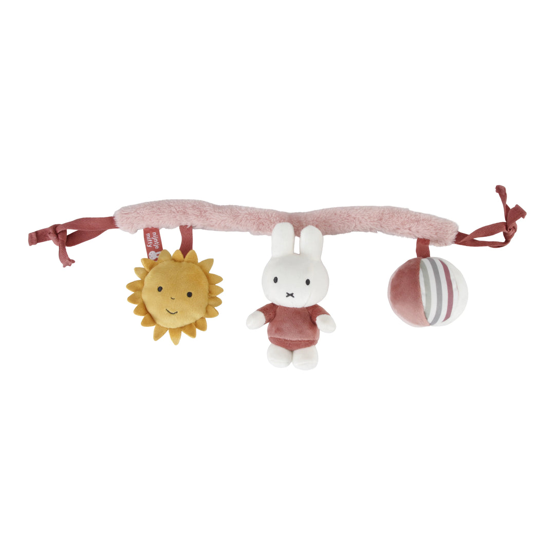 Miffy - Car Seat Toy - Fluffy Pink - Mabel & Fox