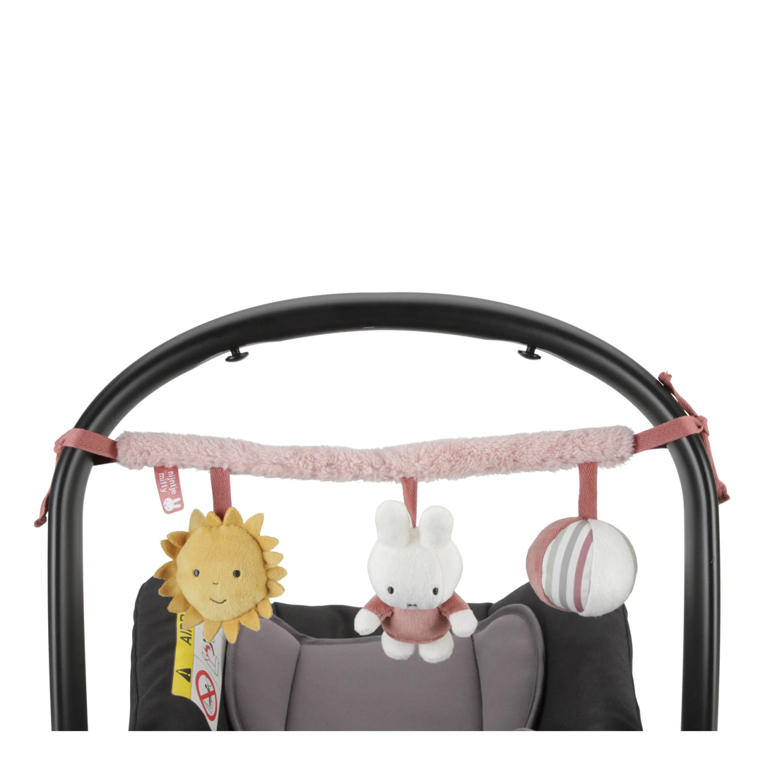 Miffy - Car Seat Toy - Fluffy Pink - Mabel & Fox