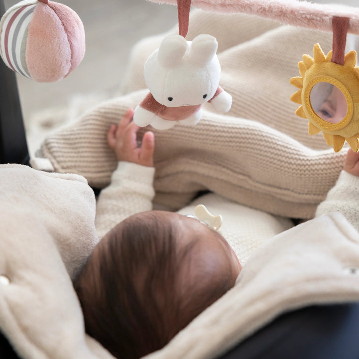 Miffy - Car Seat Toy - Fluffy Pink - Mabel & Fox