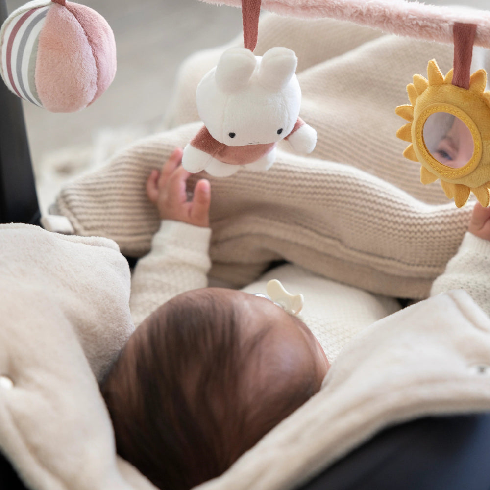 Miffy - Car Seat Toy - Fluffy Pink - Mabel & Fox