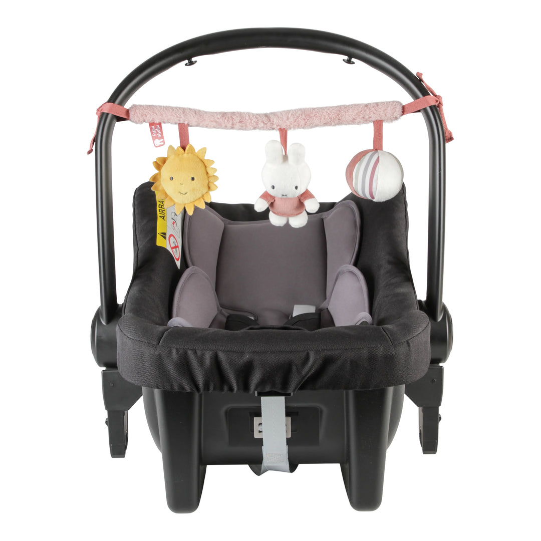 Miffy - Car Seat Toy - Fluffy Pink - Mabel & Fox