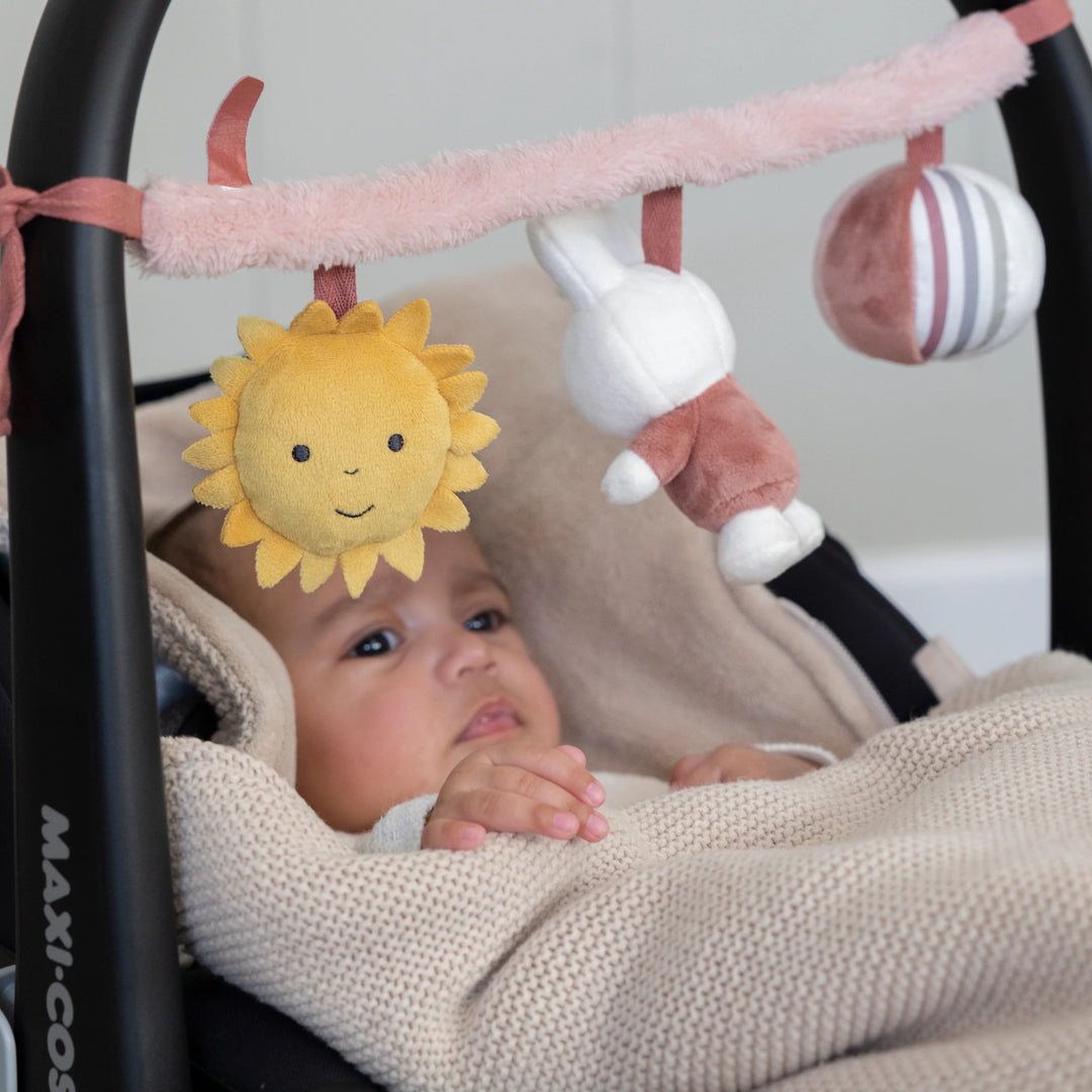 Miffy - Car Seat Toy - Fluffy Pink - Mabel & Fox