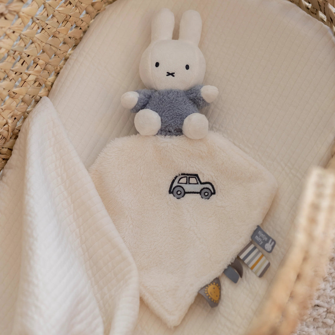 Miffy - Cuddle Cloth - Fluffy Blue - Mabel & Fox