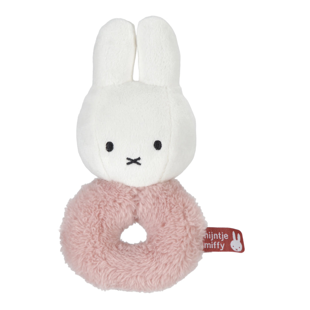 Miffy - Rattle - Fluffy Pink - Mabel & Fox