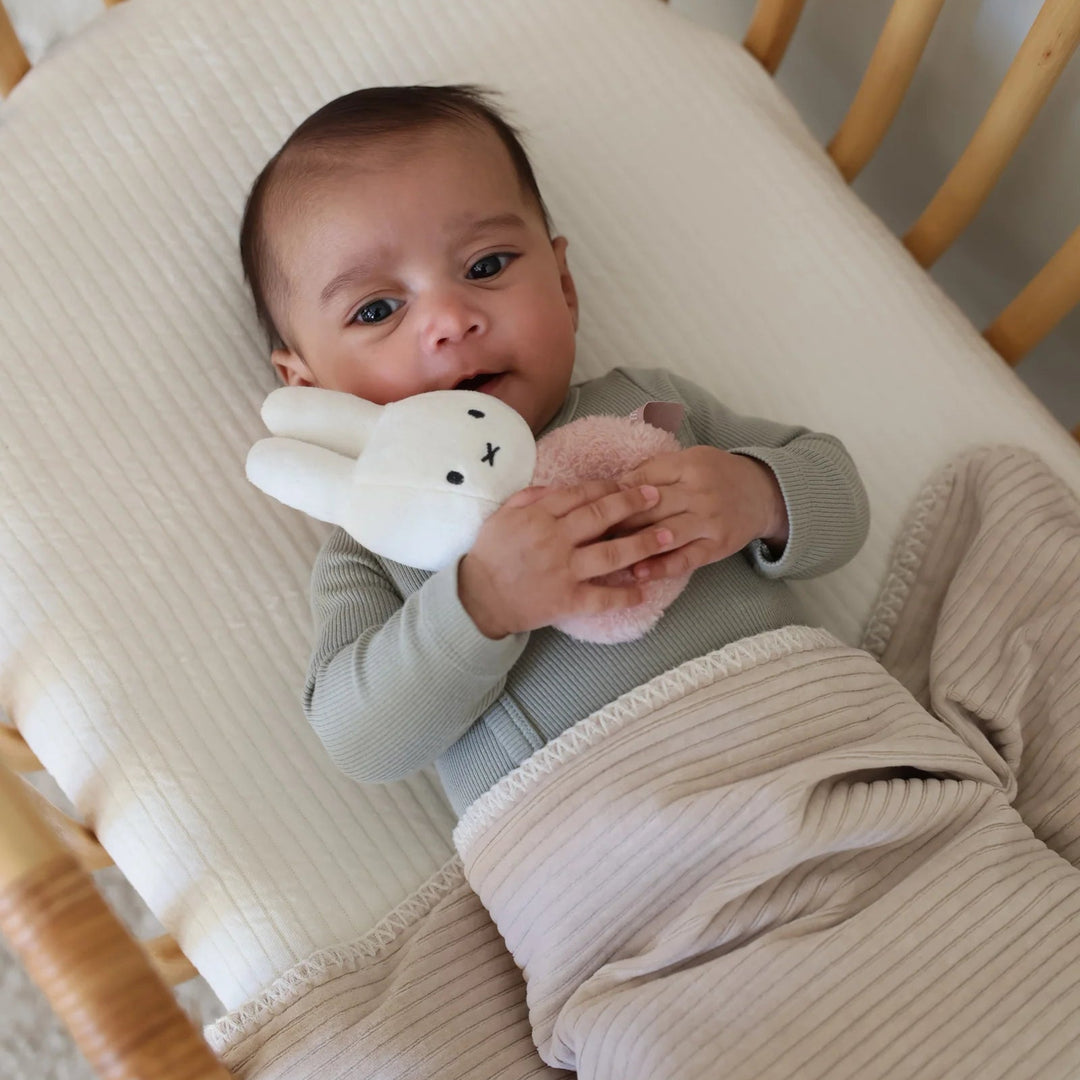 Miffy - Rattle - Fluffy Pink - Mabel & Fox