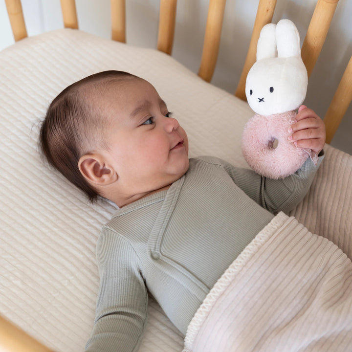 Miffy - Rattle - Fluffy Pink - Mabel & Fox