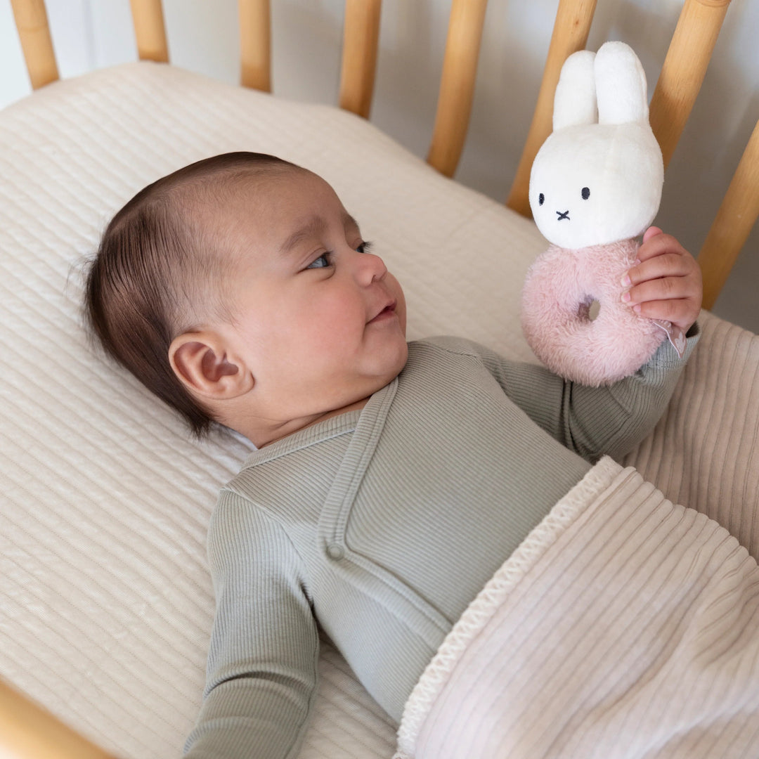 Miffy - Rattle - Fluffy Pink - Mabel & Fox