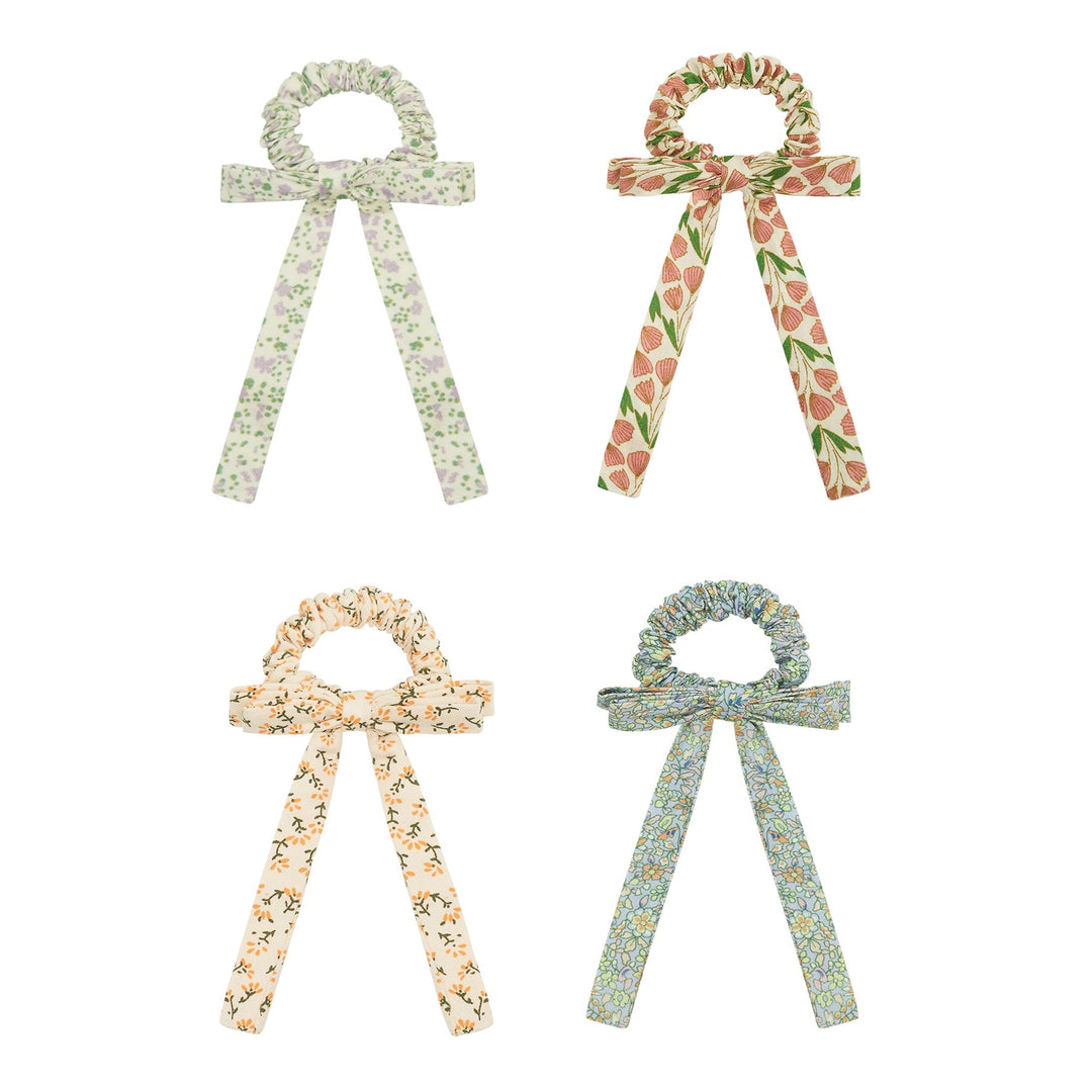 Mimi & Lula – Hair Accessories – Floral Bow Scrunchies - Mabel & Fox