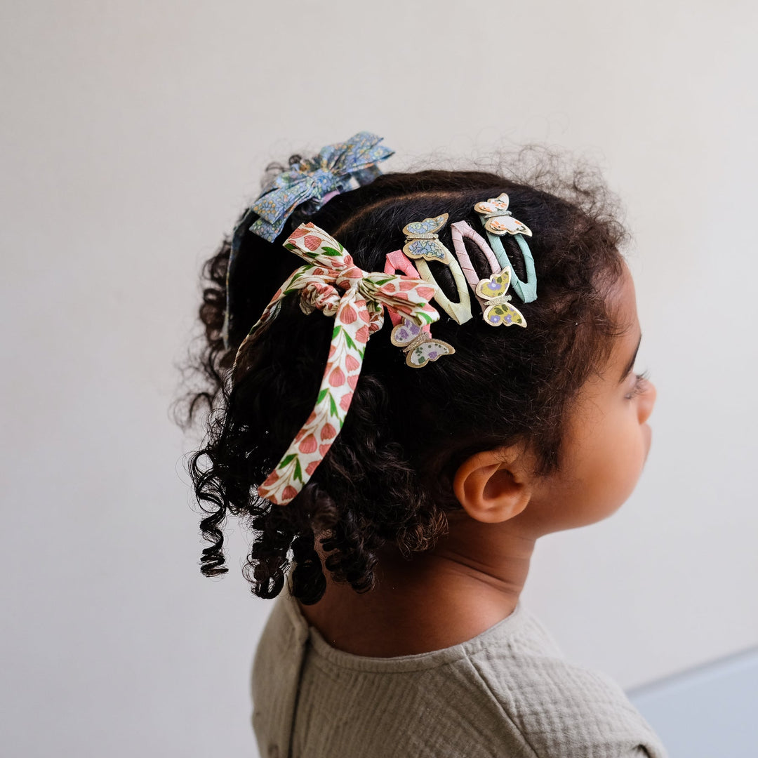 Mimi & Lula – Hair Accessories – Floral Bow Scrunchies - Mabel & Fox