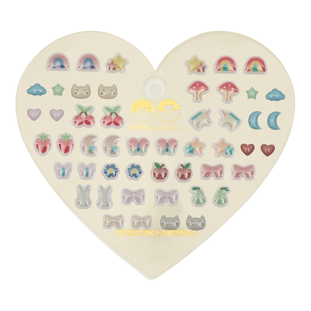 Mimi & Lula – Mixed Novelty Stick On Earrings - Mabel & Fox
