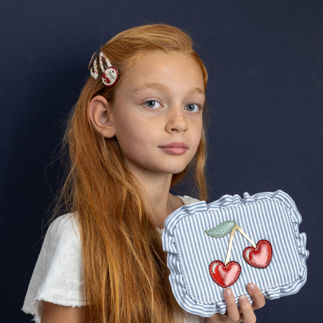 Mimi & Lula – Scallop Framed Cherries Clic Clacs - Mabel & Fox