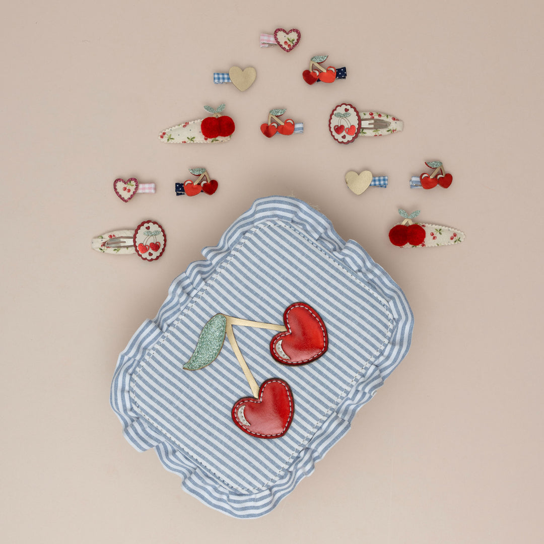 Mimi & Lula – Scallop Framed Cherries Clic Clacs - Mabel & Fox