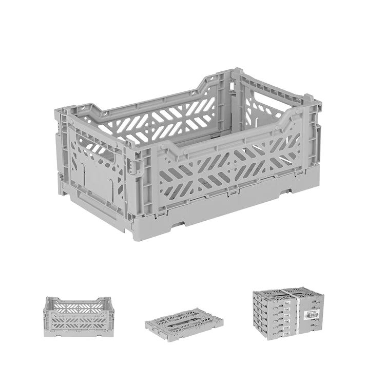 Aykasa Folding Storage Crate - Mini - Grey