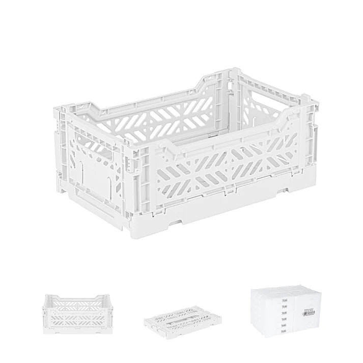Aykasa Folding Storage Crate - Mini - White