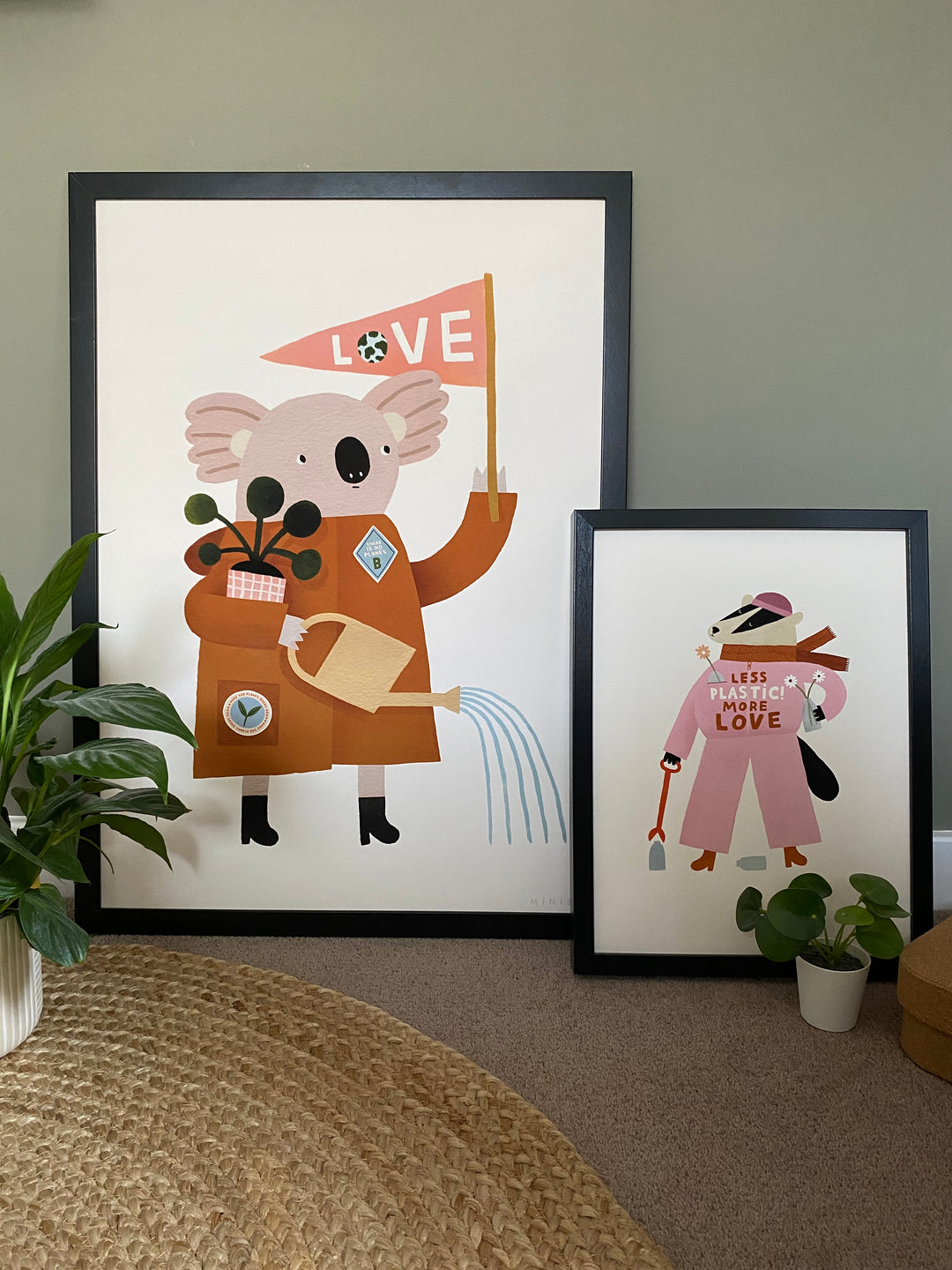Minibeau - Art Print - Love Our Planet Koala - Mabel & Fox