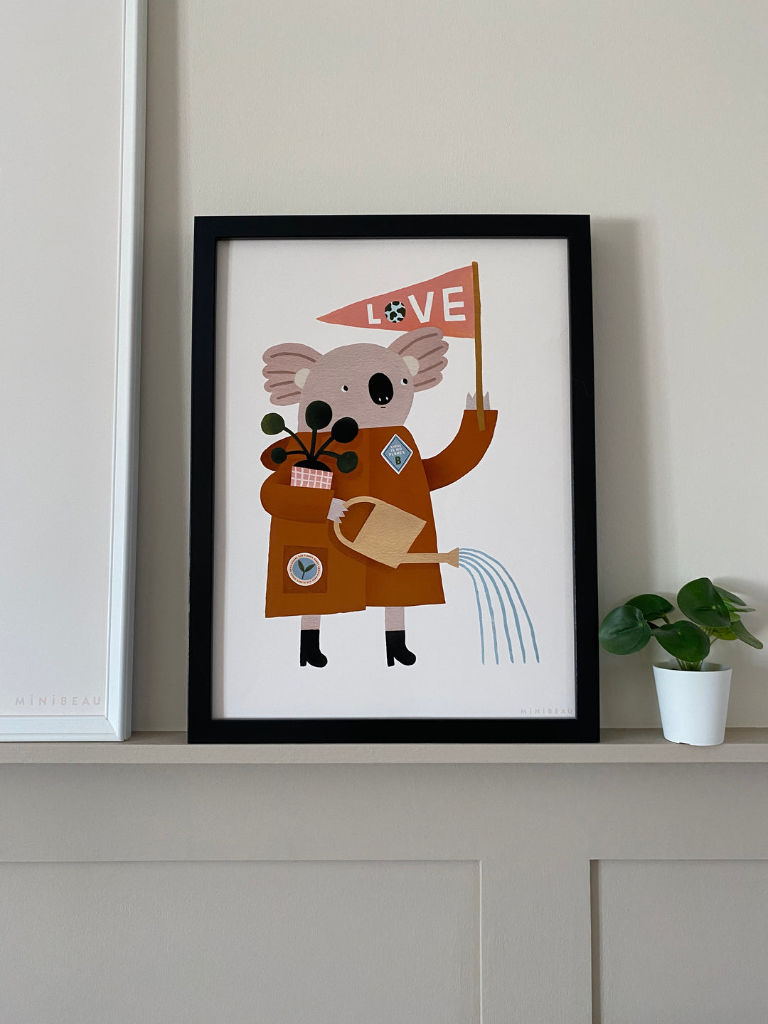 Minibeau - Art Print - Love Our Planet Koala - Mabel & Fox