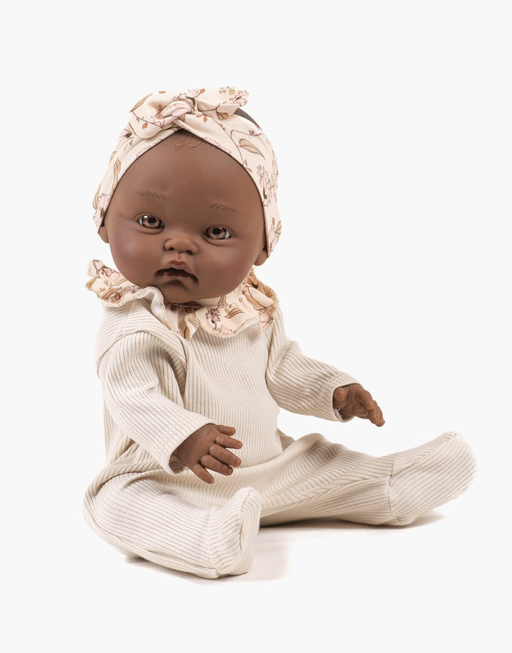 MiniKane - Betty In Ribbed Linen Knit Janelle With Headband - Mabel & Fox
