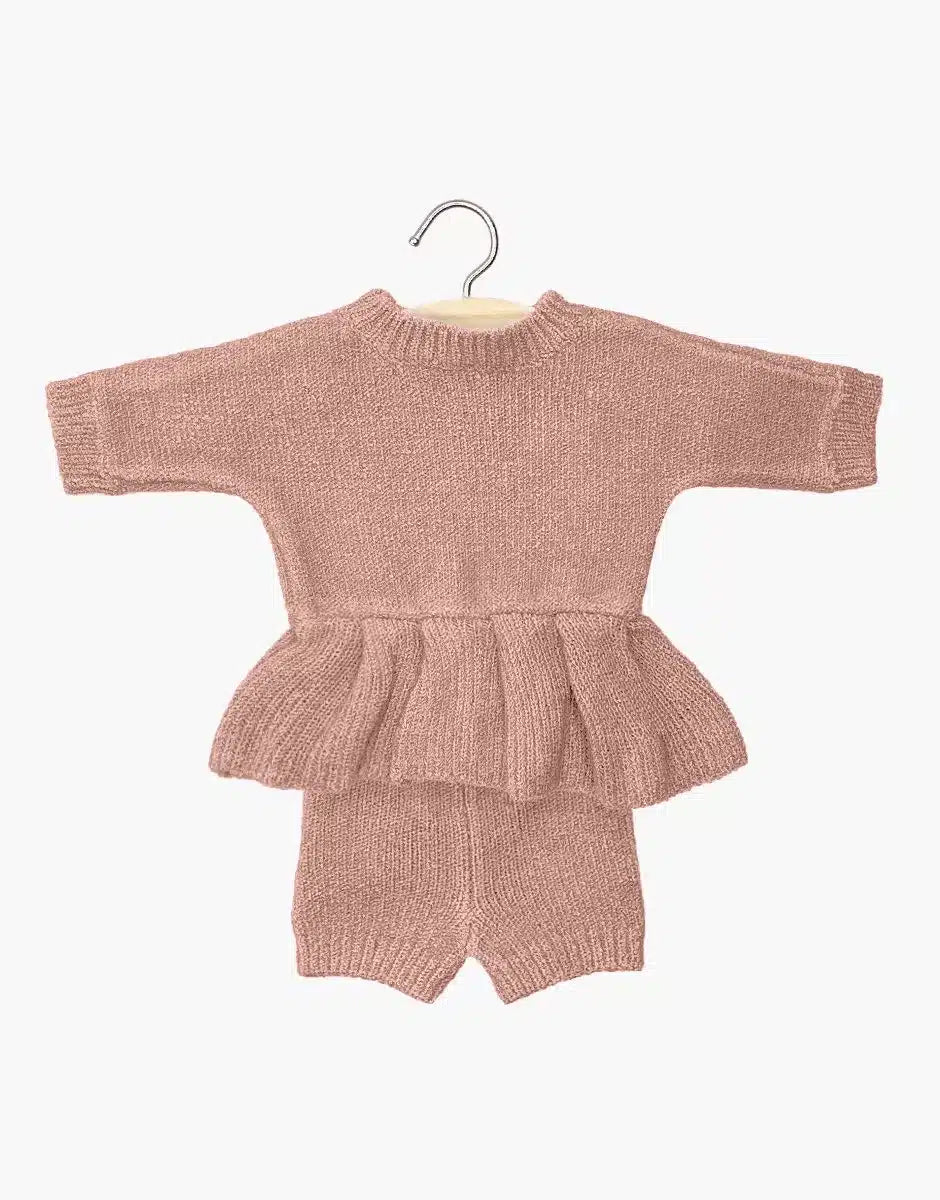 MiniKane - Félicie Set- Tea Pink Knit - Mabel & Fox