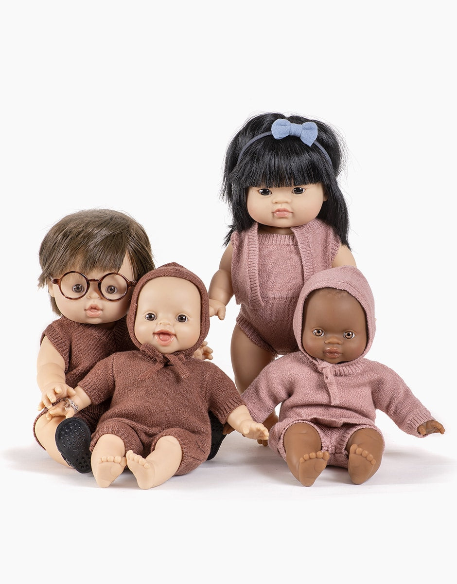 MiniKane - Félicie Set- Tea Pink Knit - Mabel & Fox