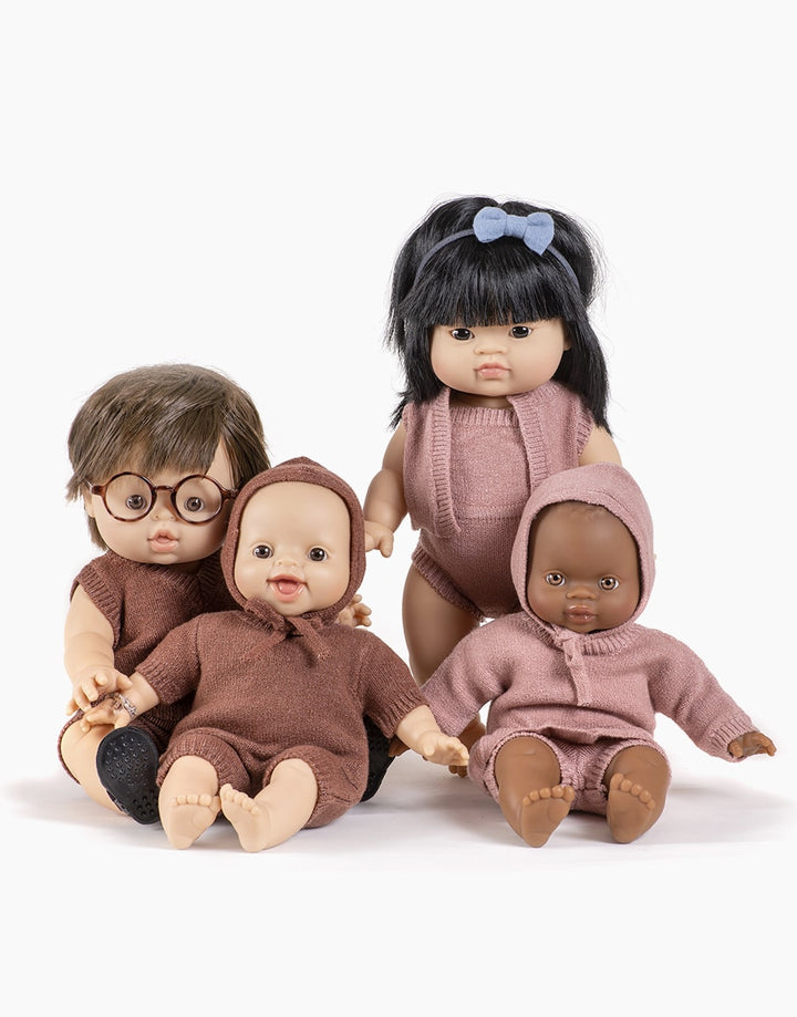 MiniKane - Félicie Set- Tea Pink Knit - Mabel & Fox
