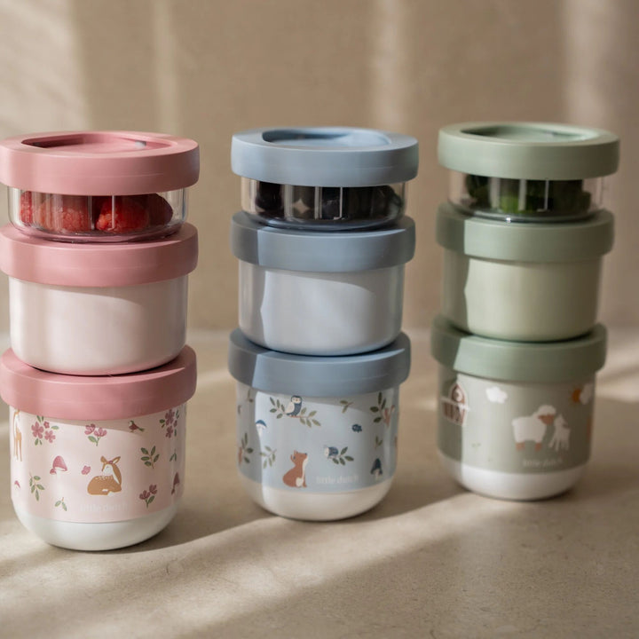 Little Dutch - Snackbox Stack - Forest Friends (3 Pack)