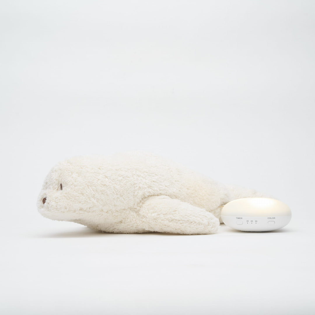 Moonie – Organic Humming Seal with Lamp – Polar - Mabel & Fox
