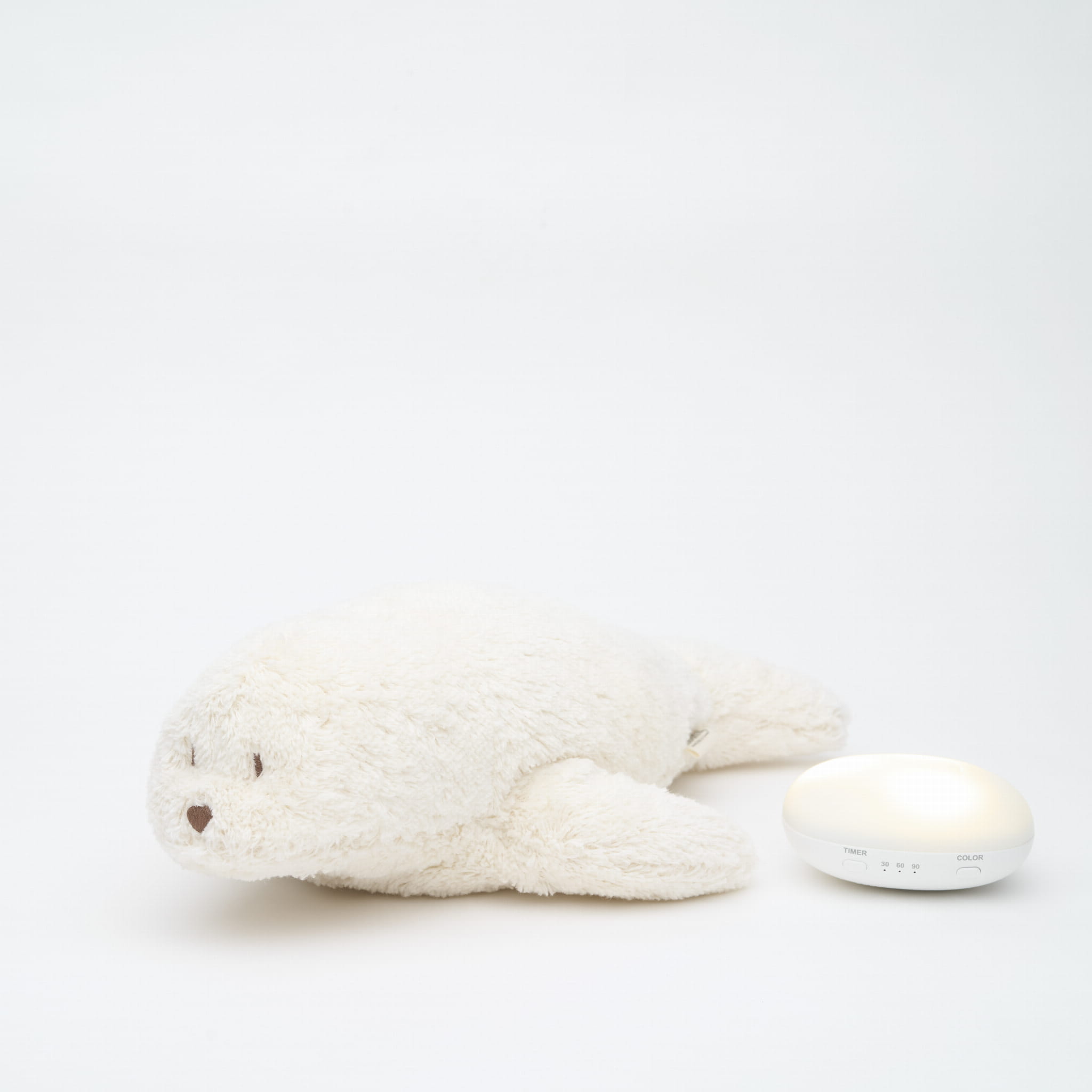 Moonie – Organic Humming Seal with Lamp – Polar – Mabel & Fox