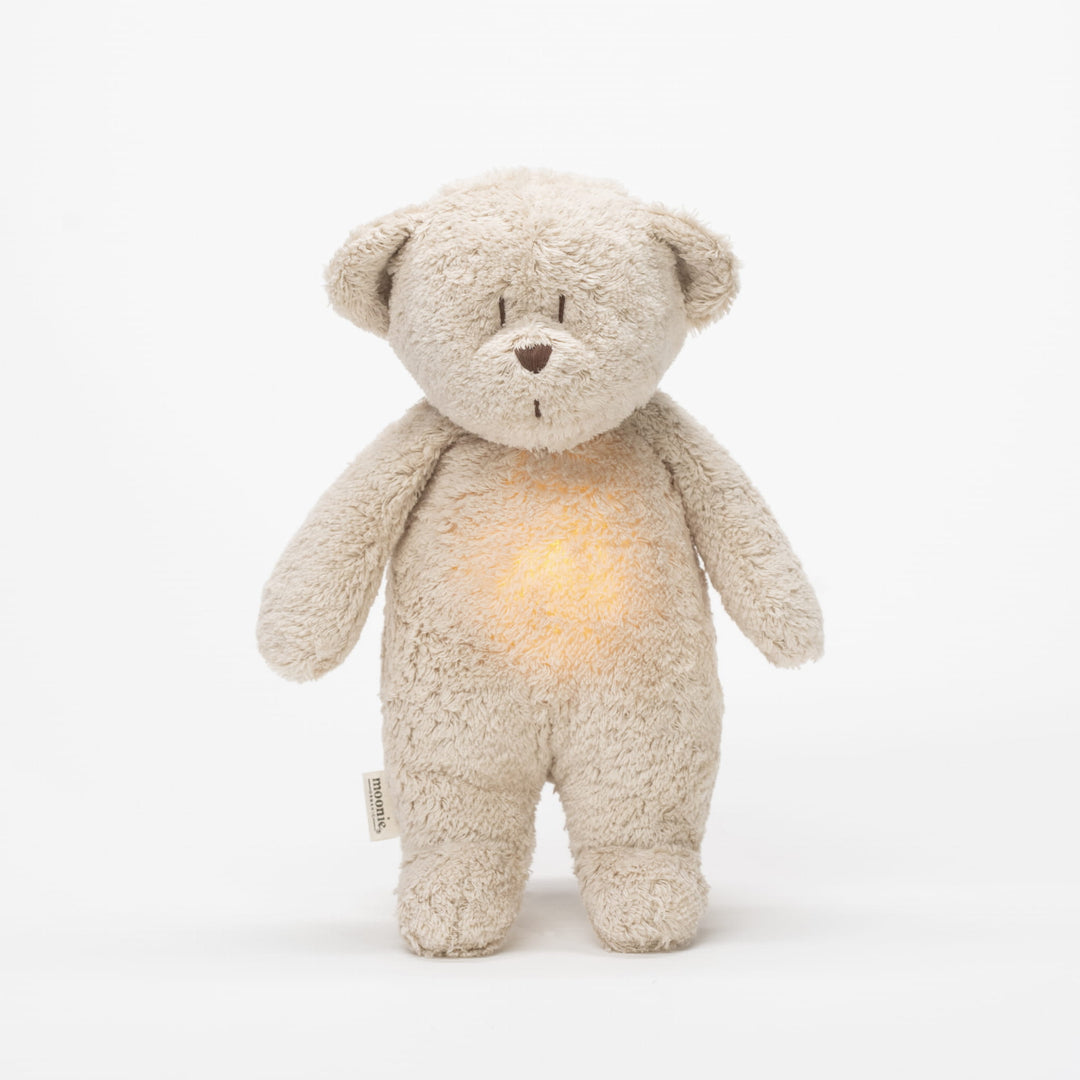 Moonie -The Organic Humming Bear With Lamp- Sand Nature - Mabel & Fox