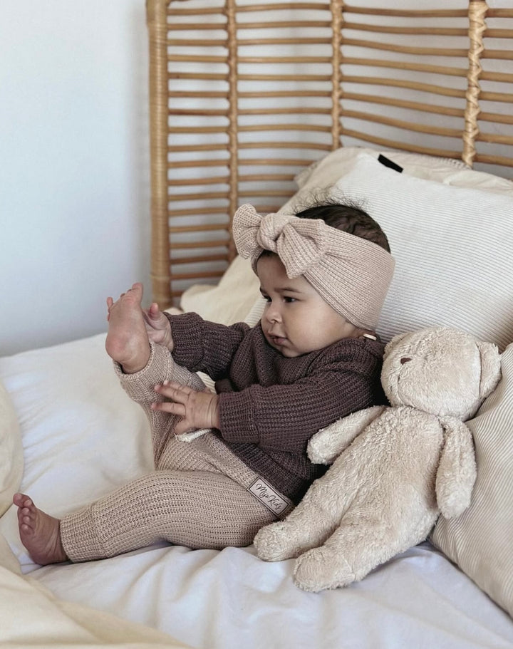 Moonie -The Organic Humming Bear With Lamp- Sand Nature - Mabel & Fox